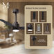 Atlas Alessandra - LK 72 inch Textured Bronze with Matte Black Blades Transitional Ceiling Fan